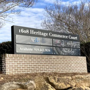 Business directional sign