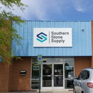 Business entrance logo sign