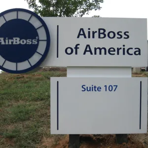 Business monument sign