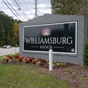 Neighborhood monument sign