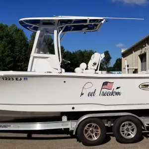 Custom boat vinyl decal