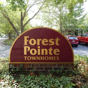 Townhome complex monument sign