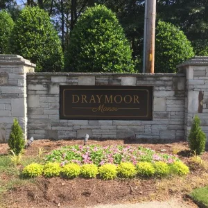 Neighborhood monument sign
