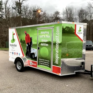 Promotional wrap for trailer