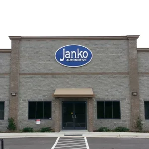 Exterior entrance logo sign