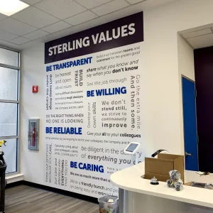 Quote wall graphics for office