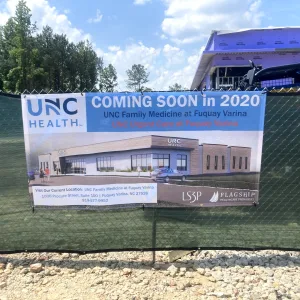 Medical office coming soon construction banner