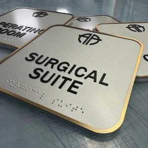 Office suite door ADA signs