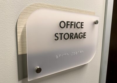 Accessible Office Storage Sign