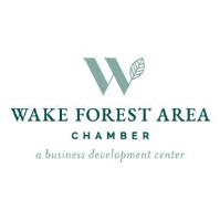 "Wake Forest Area Chamber Logo: Fostering Business Excellence"
